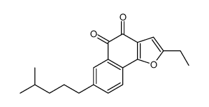2-ethyl-7-(4-methylpentyl)benzo[g][1]benzofuran-4,5-dione Structure