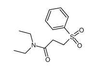 N,N-diethyl-3-(phenylsulfonyl)propanamide结构式
