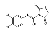 N-(3,4-dichlorophenyl)-2,4-dioxo-1,3-thiazolidine-3-carboxamide结构式