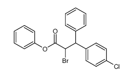 phenyl 2-bromo-3-(4-chlorophenyl)-3-phenylpropanoate结构式