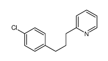 2-[3-(4-chlorophenyl)propyl]pyridine Structure