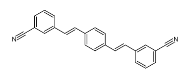 3-[2-[4-[2-(3-cyanophenyl)ethenyl]phenyl]ethenyl]benzonitrile结构式