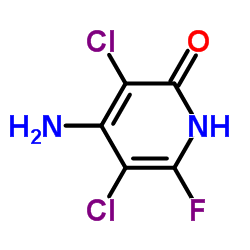 4-Amino-3,5-dichloro-6-fluoro-2(1H)-pyridinone structure