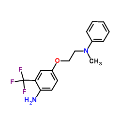 4-{2-[Methyl(phenyl)amino]ethoxy}-2-(trifluoromethyl)aniline Structure