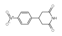 4-(4-Nitrophenyl)piperidine-2,6-dione Structure