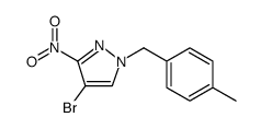 1H-Pyrazole, 4-bromo-1-[(4-methylphenyl)methyl]-3-nitro结构式