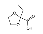 2-ethyl-[1,3]dioxolane-2-carboxylic acid结构式
