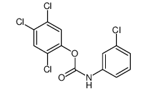 Carbanilic acid, m-chloro-, 2,4,5-trichlorophenyl ester结构式