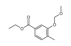 3-methoxymethoxy-4-methyl-benzoic acid ethyl ester结构式