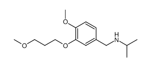N-[4-methoxy-3-(3-methoxypropoxy)benzyl]propan-2-amine Structure