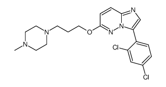 3-(2,4-dichloro-phenyl)-6-[3-(4-methyl-piperazin-1-yl)-propoxy]-imidazo[1,2-b]pyridazine Structure