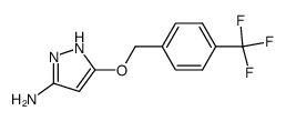 5-[[4-(trifluoromethyl)phenyl]methoxy]-1H-pyrazol-3-amine结构式