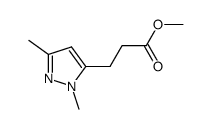 methyl 3-(2,5-dimethylpyrazol-3-yl)propanoate结构式