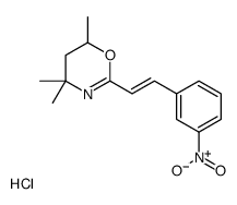 4,4,6-trimethyl-2-[(E)-2-(3-nitrophenyl)ethenyl]-5,6-dihydro-1,3-oxazine,hydrochloride结构式