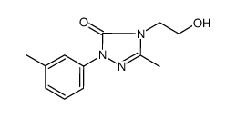 4-(2-hydroxyethyl)-5-methyl-2-(3-methylphenyl)-2,4-dihydro-3H-1,2,4-triazol-3-one Structure