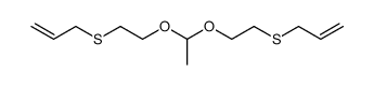 acetaldehyde-[bis-(2-allylmercapto-ethyl)-acetal]结构式