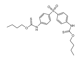 4,4'-bis[thiocarbamic acid O-butyl ester]-1,1'-diphenyl sulfone结构式