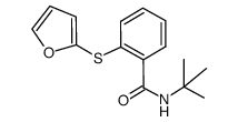 N-tert-butyl-2-(furan-2-ylthio)benzamide结构式