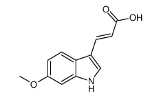 3-(6-Methoxy-1H-Indol-3-Yl)-Acrylic Acid Structure