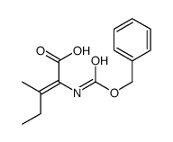3-methyl-2-(phenylmethoxycarbonylamino)pent-2-enoic acid结构式