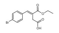 (E)-3-ethoxycarbonyl-4-(4-bromophenyl)-but-3-enoic acid结构式