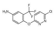 BENZENAMINE, 4-[(6-CHLORO-3-PYRIDAZINYL)OXY]-3-(TRIFLUOROMETHYL)-结构式