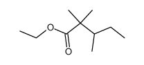 2,2,3-trimethyl-valeric acid ethyl ester结构式