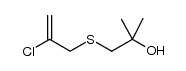 1-(2-chloroallylsulfanyl)-2-methylpropan-2-ol结构式