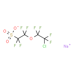 2-(2-CHLORO-1,1,2,2-TETRAFLUOROETHOXY)-1,1,2,2-TETRAFLUORO-ETHANESULFONIC ACID, SODIUM SALT结构式
