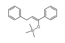 (Z)-1,3-diphenyl-1-(trimethylsiloxy)-1-propene结构式