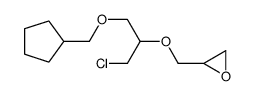 2-[[1-chloro-3-(cyclopentylmethoxy)propan-2-yl]oxymethyl]oxirane Structure