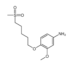 3-methoxy-4-(5-methylsulfonylpentoxy)aniline Structure