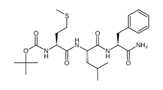 Boc-Met-Leu-Phe-NH2结构式