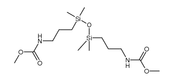 bis(methylcarbamatopropyl)tetra-methyldisiloxane Structure