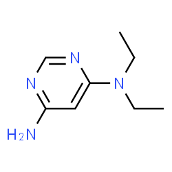 N4,N4-diethyl-pyrimidine-4,6-diyldiamine结构式