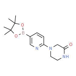 6-(3-Oxopiperazin-1-yl)pyridine-3-boronic acid pinacol ester structure