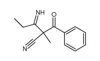 2-benzoyl-3-imino-2-methylpentanenitrile结构式