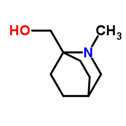 2-N-methyl-1-HYDROXYMETHYL-2-AZABICYCLO[2,2,2]OCTANE结构式