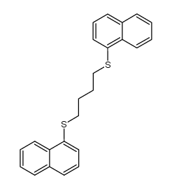 1,4-bis(naphthalen-1-ylthio)butane结构式