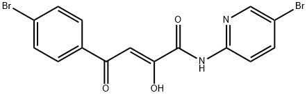 4-(4-bromo-phenyl)-N-(5-bromopyridin-2-yl)-2,4-dioxo-butyramide结构式