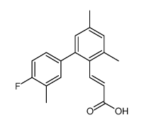 3-[2-(4-fluoro-3-methylphenyl)-4,6-dimethylphenyl]prop-2-enoic acid Structure