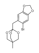 1-((6-bromobenzo[d][1,3]dioxol-5-yl)methyl)-4-methyl-2,6,7-trioxabicyclo[2.2.2]octane Structure