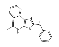 N-(4-phenyl-2-(phenylamino)thiazol-5-yl)acetamide Structure