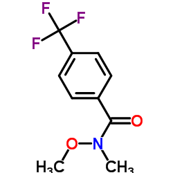 N-Methoxy-N-methyl-4-(trifluoromethyl)benzamide Structure