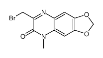 7-(bromomethyl)-5-methyl-[1,3]dioxolo[4,5-g]quinoxalin-6-one结构式