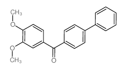 Methanone, [1,1'-biphenyl]-4-yl(3,4-dimethoxyphenyl)- (en) Structure