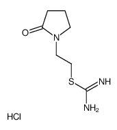 2-(2-oxopyrrolidin-1-yl)ethyl carbamimidothioate,hydrochloride Structure