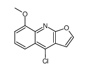 4-chloro-8-methoxy-furo[2,3-b]quinoline Structure
