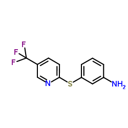 3-{[5-(Trifluoromethyl)-2-pyridinyl]sulfanyl}aniline Structure