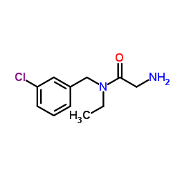 N-(3-Chlorobenzyl)-N-ethylglycinamide结构式